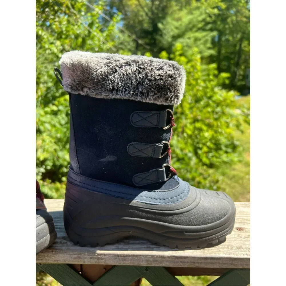 Totes Unisex Kids Jessica Snow Boots Sz 4 NWT